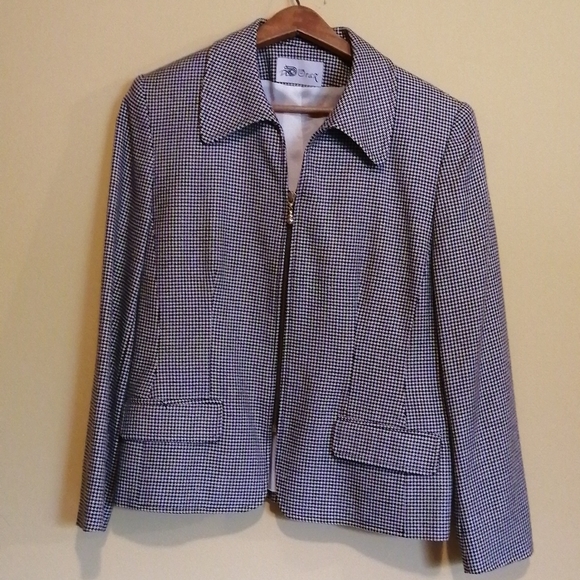 D"Oraz vintage houndstooth blazer ,Size 8 - Picture 2 of 11